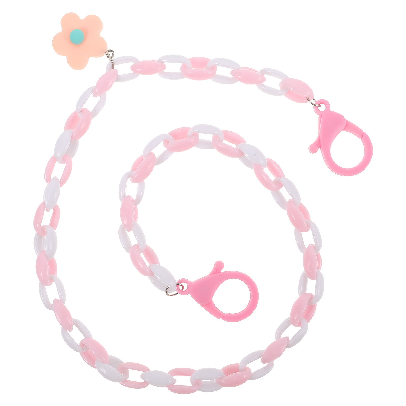 Mask Chain Holder - Chaîne colorée à motif floral pour