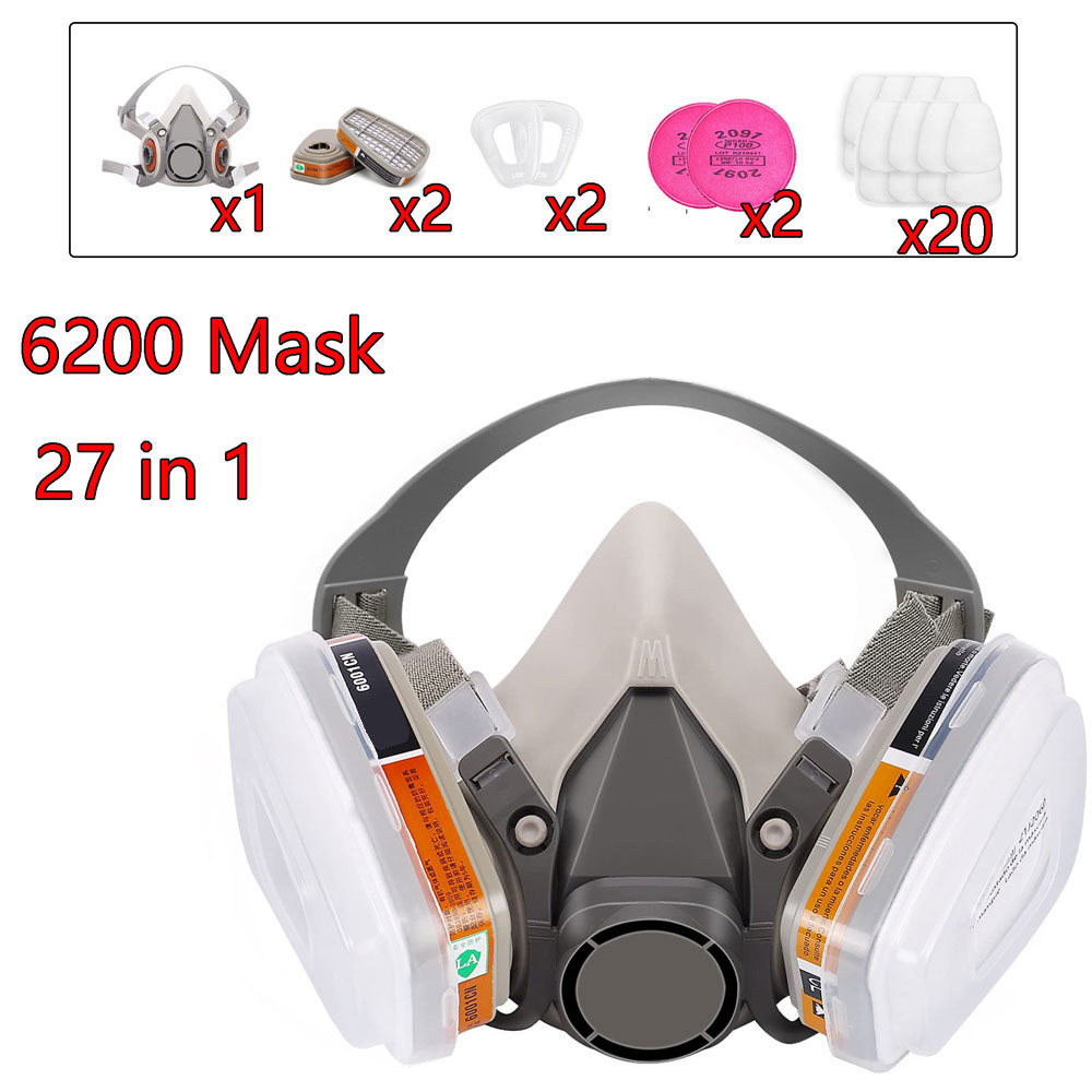 Masque à gaz 6200 avec boîte d - Dust Mask Construction avis et prix